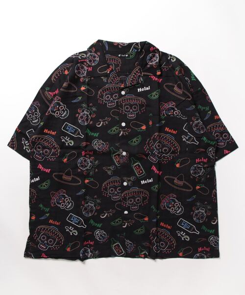 チャイハネ（チャイハネ）の「【チャイハネ】ネオベラMEN'Sシャツ（シャツ/ブラウス・メンズ・イエロー/ブラック/ターコイズブルー・FREE）」の11枚目の写真