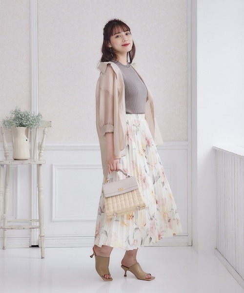 12Twelve Agenda（トゥエルブ　アジェンダ）の「ゆるシアーシャツ（シャツ/ブラウス・レディース・ピンク/オフホワイト・M）」の9枚目の写真