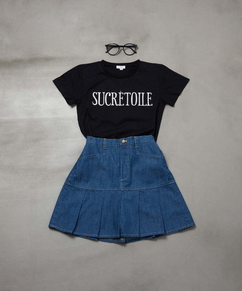 a.v.v（アーヴェヴェ）の「[140-160]オリジナルロゴ刺繍Ｔシャツ（Tシャツ/カットソー・キッズ・ホワイト/ライトブルー/ブラック・150/140/160）」の3枚目の写真