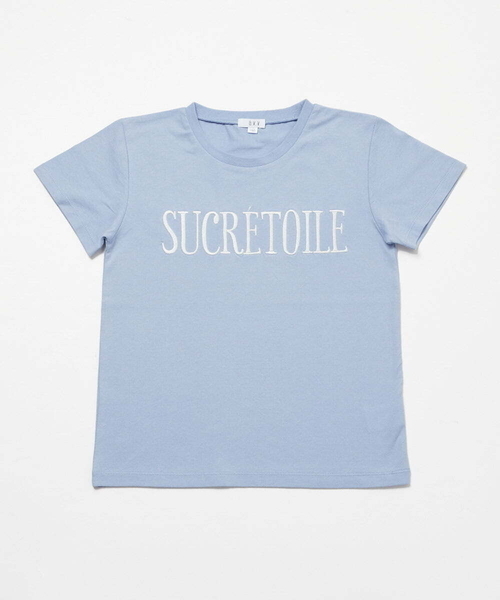 a.v.v（アーヴェヴェ）の「[140-160]オリジナルロゴ刺繍Ｔシャツ（Tシャツ/カットソー・キッズ・ホワイト/ライトブルー/ブラック・150/140/160）」の4枚目の写真