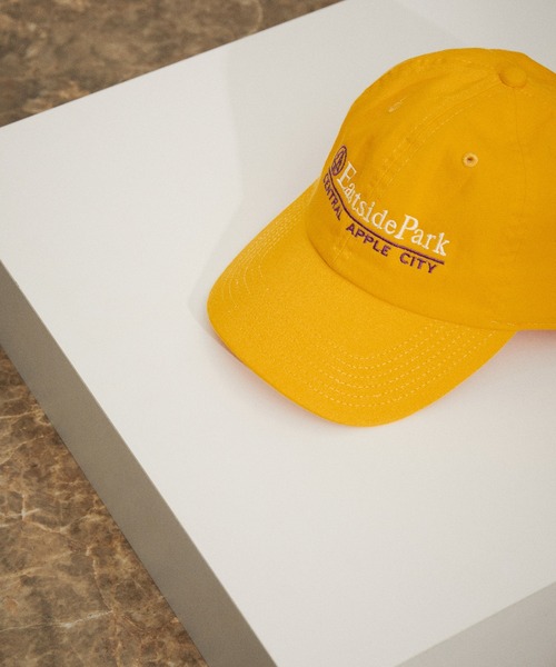 PARROTT CANVAS(パロットキャンバス)の「【PARROTT CANVAS】EAST SIDE PARK CAP(キャップ・レディース・イエロー/ブラック/ホワイト・FREE)」の1枚目の写真