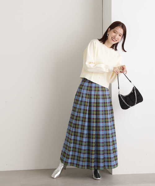 N.（N. Natural Beauty Basic）（エヌエヌナチュラルビューティーベーシック）の「【S Size Line】◆タータンチェックタックスカート（スカート・レディース・グリーン/キャメル・SMALL/MEDIUM）」の22枚目の写真