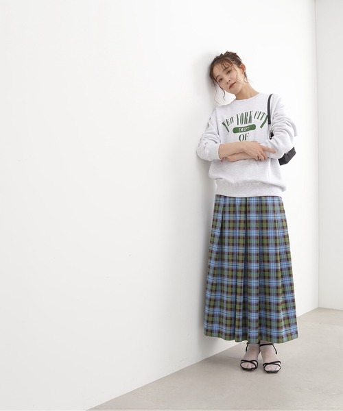 N.（N. Natural Beauty Basic）（エヌエヌナチュラルビューティーベーシック）の「【S Size Line】◆タータンチェックタックスカート（スカート・レディース・グリーン/キャメル・SMALL/MEDIUM）」の11枚目の写真