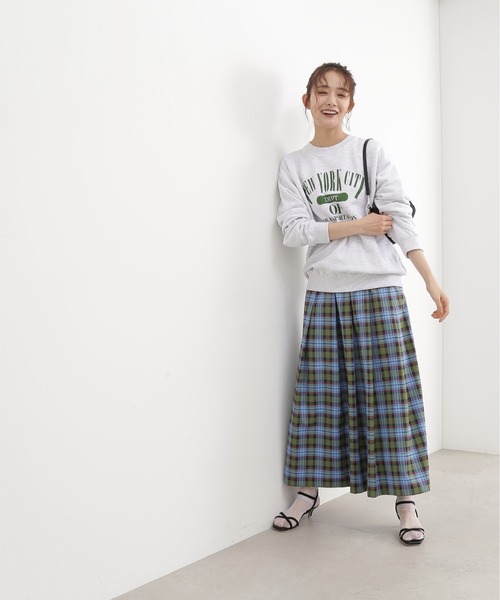 N.（N. Natural Beauty Basic）（エヌエヌナチュラルビューティーベーシック）の「【S Size Line】◆タータンチェックタックスカート（スカート・レディース・グリーン/キャメル・SMALL/MEDIUM）」の19枚目の写真