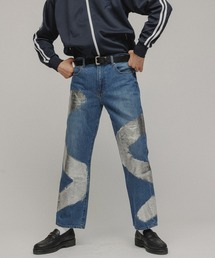 ［PANTS］【M STANDARD DENIM】LOW STREIGHT FOIL PAINT