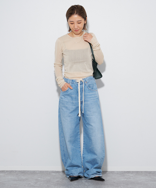 plage（プラージュ）の「《追加》Mesh Sheer ロンT5（Tシャツ