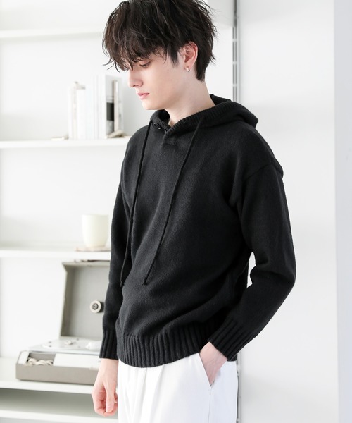 ASTRONOMY(アストロノミー)の「Buyer's Select/ハーフボタンニットパーカー(パーカー・メンズ・グレー/ブラック・M/XL/L)」の16枚目の写真