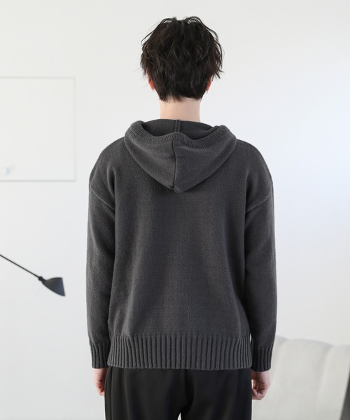 ASTRONOMY(アストロノミー)の「Buyer's Select/ハーフボタンニットパーカー(パーカー・メンズ・グレー/ブラック・M/XL/L)」の10枚目の写真