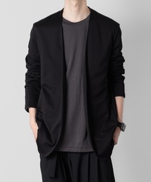 ATTACHMENT | コットンダブルフェイス カラーレス カーディガン / COTTON DOUBLE FACE COLLARLESS CARDIGAN(カーディガン/ボレロ)