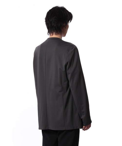 ATTACHMENT（アタッチメント）の「コットンダブルフェイス カラーレス カーディガン / COTTON DOUBLE FACE COLLARLESS CARDIGAN（カーディガン/ボレロ・メンズ・オフホワイト/ライトグレー/ブラック/ダークグレー・2/1/3/4）」の11枚目の写真