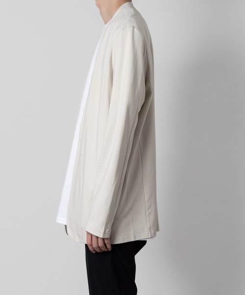 ATTACHMENT（アタッチメント）の「コットンダブルフェイス カラーレス カーディガン / COTTON DOUBLE FACE COLLARLESS CARDIGAN（カーディガン/ボレロ・メンズ・オフホワイト/ライトグレー/ブラック/ダークグレー・2/1/3/4）」の16枚目の写真