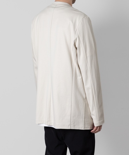 ATTACHMENT（アタッチメント）の「コットンダブルフェイス カラーレス カーディガン / COTTON DOUBLE FACE COLLARLESS CARDIGAN（カーディガン/ボレロ・メンズ・オフホワイト/ライトグレー/ブラック/ダークグレー・2/1/3/4）」の17枚目の写真