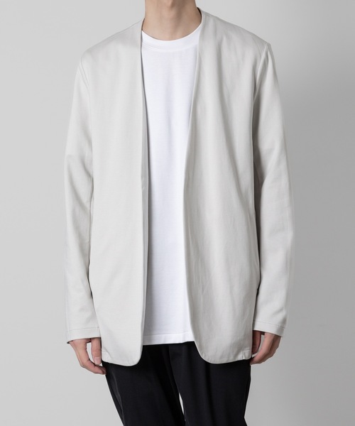 ATTACHMENT（アタッチメント）の「コットンダブルフェイス カラーレス カーディガン / COTTON DOUBLE FACE COLLARLESS CARDIGAN（カーディガン/ボレロ・メンズ・オフホワイト/ライトグレー/ブラック/ダークグレー・2/1/3/4）」の22枚目の写真
