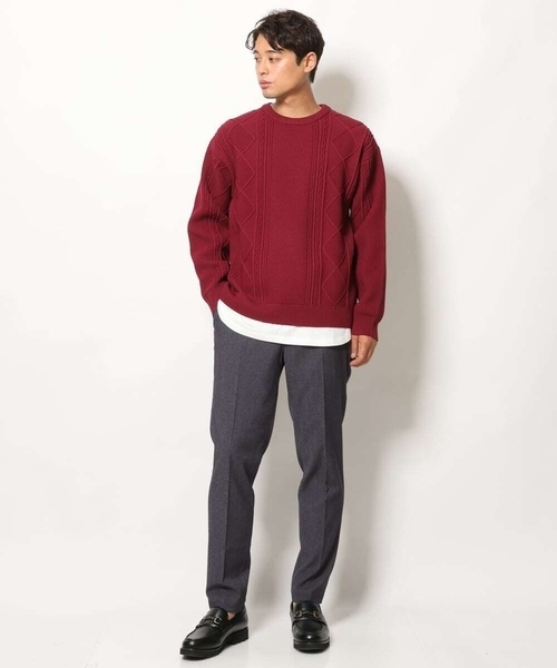 a.v.v(アーヴェヴェ)の「デニムライクスマートスラックス(デニムパンツ・メンズ・チャコールグレー/ネイビー/ブラック・46/48/50/44)」の9枚目の写真