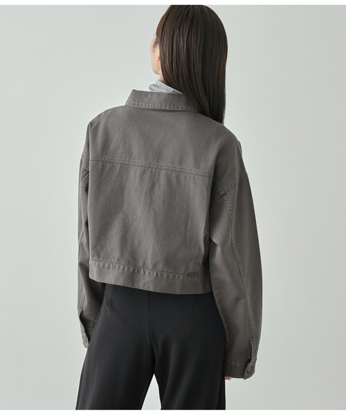 ANAP（アナップ）の「ダメージクロップドジャケット【セットアップ対応】（デニムジャケット・レディース・ブルー/ブラウン/スミクロ・FREE）」の7枚目の写真