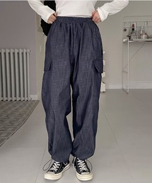 muahmuah([A[A)A'GEM/9 × .komwmuah muah/[A[AxWIDE CARGO DENIM PANTS/ChJ[S fj pc(fjpc)