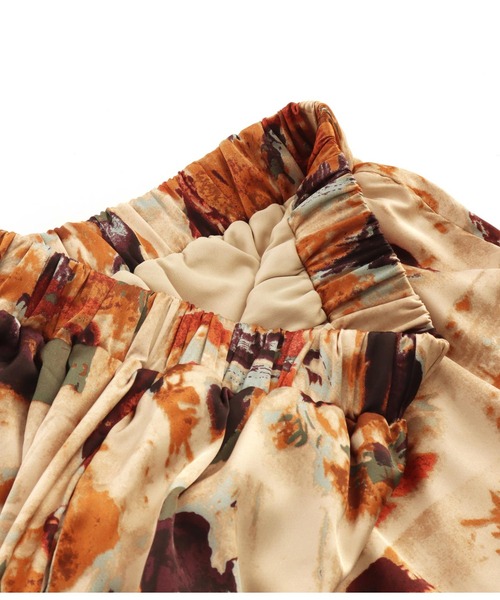 Settimissimo（セッティミッシモ）の「ヴィンテージサテンアートプリントパンツ（その他パンツ・レディース・ベージュ/オリーブ・FREE）」の17枚目の写真