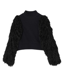 MILKFED. | FEATHER SLEEVE TOP(その他トップス)