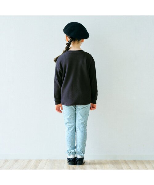 apres les cours（アプレレクール）の「ゆったりワッフルTシャツ（Tシャツ/カットソー・キッズ・アイボリー/その他2/チャコール/ピンク/レインボー・80/90/100/110/120/130/140）」の16枚目の写真