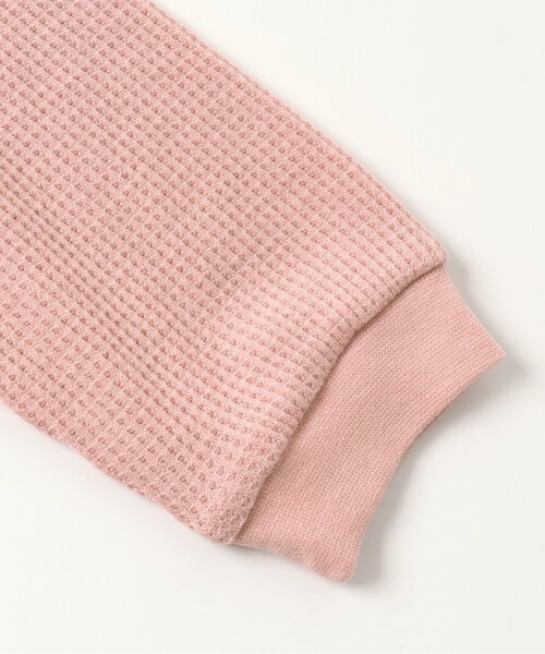 apres les cours（アプレレクール）の「ゆったりワッフルTシャツ（Tシャツ/カットソー・キッズ・アイボリー/その他2/チャコール/ピンク/レインボー・80/90/100/110/120/130/140）」の7枚目の写真