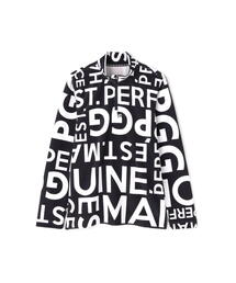 PGG（ピージージー）の「【PGG】デルタ ロゴ総柄長袖ハーフジップ