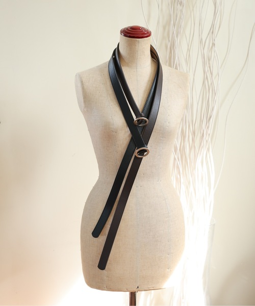 ULEULA(ウルア)の「リングバックルベルト(ベルト・レディース・ブラウン/ブラック・FREE)」の5枚目の写真