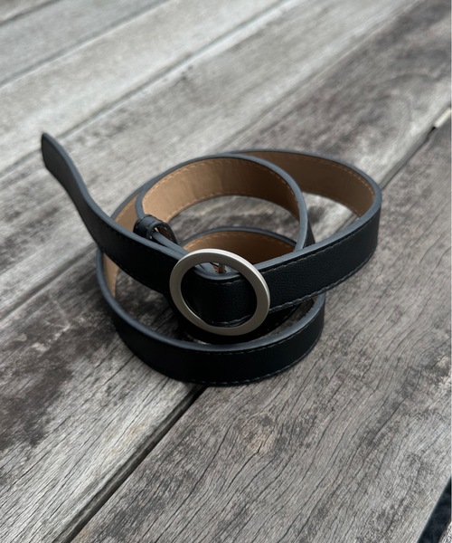 ULEULA(ウルア)の「リングバックルベルト(ベルト・レディース・ブラウン/ブラック・FREE)」の10枚目の写真