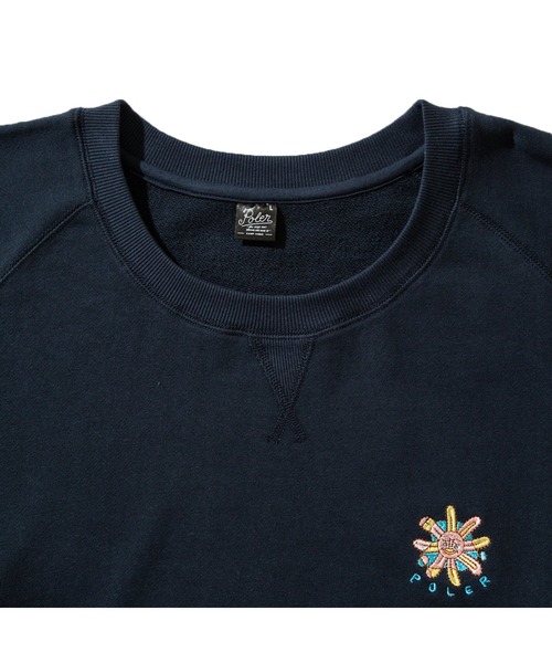 POLeR（ポーラー）の「POLER x Kinetics RAGLAN CREW（ポーラー×キネティクス ラグラン クルー）（スウェット・メンズ・ブラック/ネイビー/グリーン・X-LARGE/MEDIUM/LARGE）」の15枚目の写真