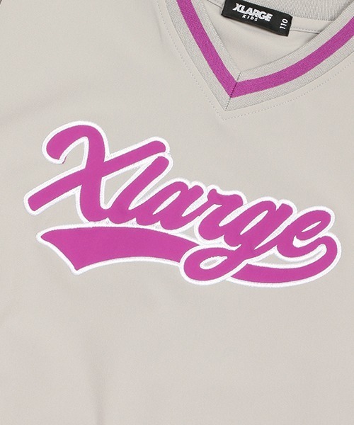 XLARGE KIDS（エクストララージキッズ）の「４ＷＡＹストレッチロゴブルオーバー（スウェット・キッズ・ライトグレー/ブラック・100cm/110cm/120cm/130cm/140cm/90cm）」の17枚目の写真