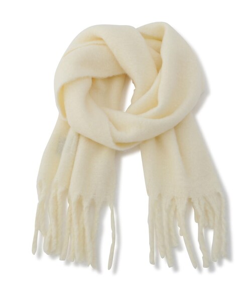 JILL by JILL STUART（ジルバイジルスチュアート）の「カラーループヤーンストール（ストール/ショール・レディース・ホワイト/ピンク・FREE）」の8枚目の写真