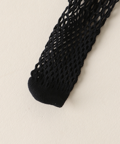 VERMEIL par iena(ヴェルメイユパーイエナ)の「【Girardi/ジラルディ】mesh socks(ソックス/靴下・レディース・ブラック・FREE)」の4枚目の写真