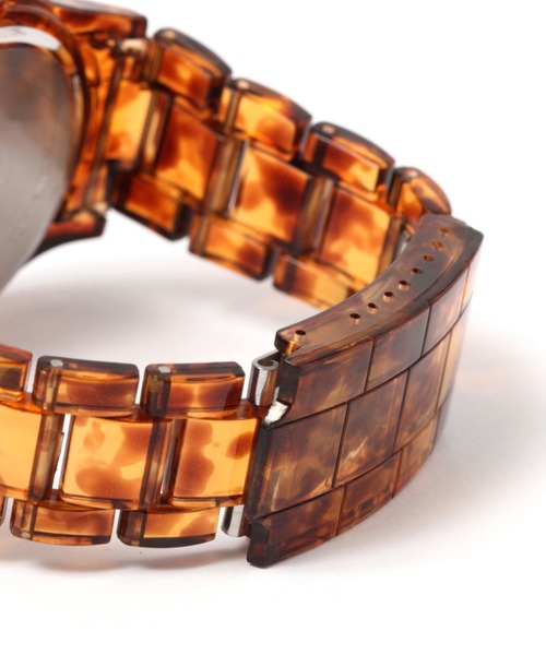 niko and...（ニコアンド）の「マーブルブロックウォッチ（アナログ腕時計・レディース・アイボリー/ブラウン/クリア/グレー/その他2・0）」の8枚目の写真