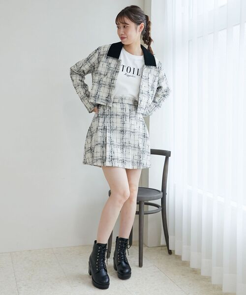 MAJESTIC LEGON(マジェスティックレゴン)の「アソートメッセージTシャツ(Tシャツ/カットソー・レディース・オフホワイト/ブラック系その他/グレー系その他/ホワイト系その他・MEDIUM)」の7枚目の写真
