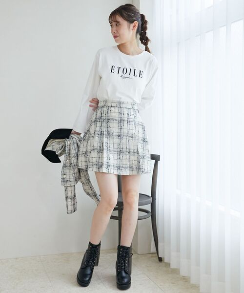 MAJESTIC LEGON(マジェスティックレゴン)の「アソートメッセージTシャツ(Tシャツ/カットソー・レディース・オフホワイト/ブラック系その他/グレー系その他/ホワイト系その他・MEDIUM)」の9枚目の写真