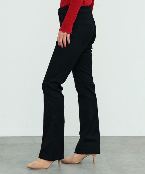 EDWIN（エドウィン）の「【色あせしにくい。ホコリがつきにくい。】ハタラクロ ブーツカットパンツ（その他パンツ・レディース・ブラック・SMALL/X-LARGE/LARGE/MEDIUM/X-SMALL）」の3枚目の写真