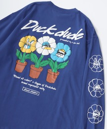 Duck Dude | DUCK DUDE/ダックデュード ビッグシルエット 発泡 バック 袖プリント ロンT レディース メンズ(Tシャツ/カットソー)