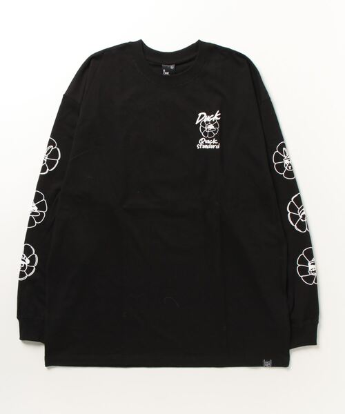 Duck Dude（ダックデュード）の「DUCK DUDE/ダックデュード ビッグシルエット 発泡 バック 袖プリント ロンT レディース メンズ（Tシャツ/カットソー・メンズ・ブルー/ホワイト/グリーン/ブラック・M/L/LL）」の6枚目の写真