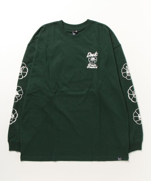 Duck Dude（ダックデュード）の「DUCK DUDE/ダックデュード ビッグシルエット 発泡 バック 袖プリント ロンT レディース メンズ（Tシャツ/カットソー・メンズ・ブルー/ホワイト/グリーン/ブラック・M/L/LL）」の8枚目の写真