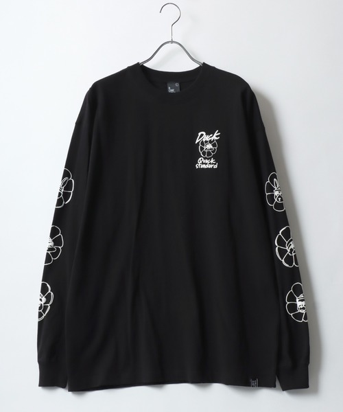 Duck Dude（ダックデュード）の「DUCK DUDE/ダックデュード ビッグシルエット 発泡 バック 袖プリント ロンT レディース メンズ（Tシャツ/カットソー・メンズ・ブルー/ホワイト/グリーン/ブラック・M/L/LL）」の13枚目の写真