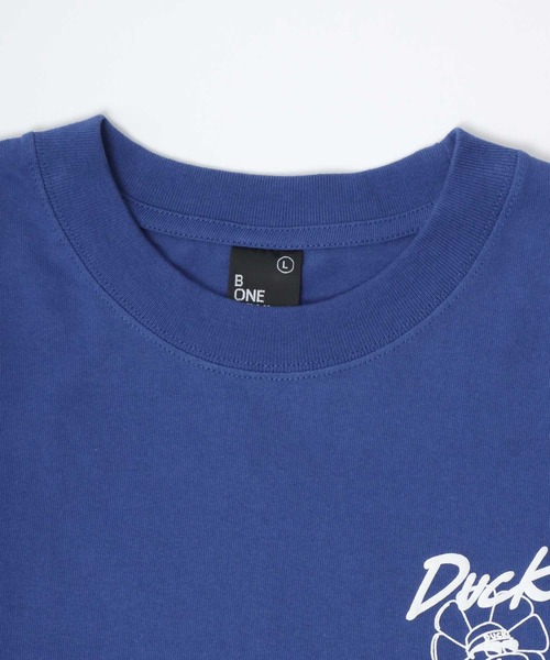 Duck Dude（ダックデュード）の「DUCK DUDE/ダックデュード ビッグシルエット 発泡 バック 袖プリント ロンT レディース メンズ（Tシャツ/カットソー・メンズ・ブルー/ホワイト/グリーン/ブラック・M/L/LL）」の19枚目の写真