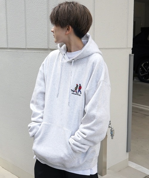 ILL'S(イルズ)の「ワンポイント刺繍ロゴ おじ刺繍 / デイリーウォーキング ビッグシルエット 裏起毛プルオーバーパーカー フーディー カットソー ユニセックス【ILL'S】(パーカー・メンズ・ブラック系その他2/杢グレー/グレー系その他2/グレー系その他3/グリーン/ブラック/グレー系3/グレー系/ベージュ系その他/グレー系その他/ベージュ系その他3/グリーン系その他2・L/M/XL)」の19枚目の写真