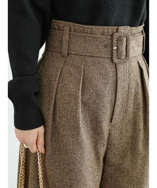 Te chichi（テチチ）の「ネップツイードベルト付ショートパンツ（その他パンツ・レディース・ブラウン/ブラック・F）」の16枚目の写真