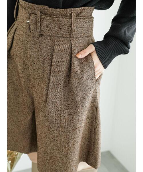 Te chichi（テチチ）の「ネップツイードベルト付ショートパンツ（その他パンツ・レディース・ブラウン/ブラック・F）」の17枚目の写真