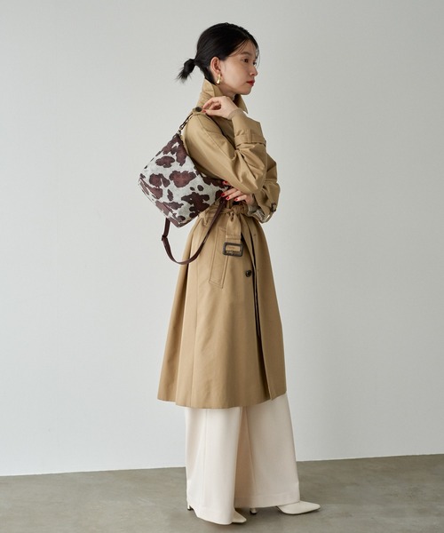russet(ラシット)の「【260g/弱撥水】シンプルショルダーバッグ (CE-1245)(ショルダーバッグ・レディース・カーキ/インディゴブルー/ミント/ゼブラ/キャメル/ブラウン系その他2・FREE)」の7枚目の写真