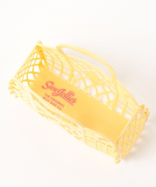 こども ビームス（コドモビームス）の「Sun Jellies / レトロ バスケット ミニ（かごバッグ・キッズ・レッド系その他2/イエロー/サックスブルー・ONE SIZE）」の11枚目の写真