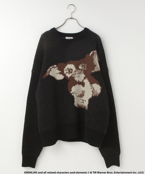 LOWRYS FARM(ローリーズファーム)の「ギズモBIGニットプルオーバーLS 993169(ニット/セーター・レディース・チャコールグレー/ブラック・FREE)」の4枚目の写真