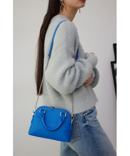 AZUL by moussy（アズールバイマウジー）の「ダブルジッパーミニバッグ（ショルダーバッグ・レディース・ブラック/アイボリー/ブルー/シルバー/グリーン系その他/ライトブルー・FREE）」の11枚目の写真