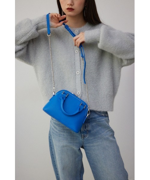 AZUL by moussy（アズールバイマウジー）の「ダブルジッパーミニバッグ（ショルダーバッグ・レディース・ブラック/アイボリー/ブルー/シルバー/グリーン系その他/ライトブルー・FREE）」の12枚目の写真