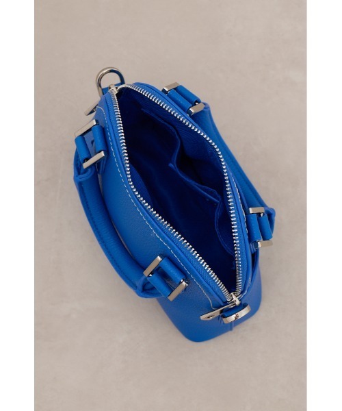 AZUL by moussy（アズールバイマウジー）の「ダブルジッパーミニバッグ（ショルダーバッグ・レディース・ブラック/アイボリー/ブルー/シルバー/グリーン系その他/ライトブルー・FREE）」の21枚目の写真