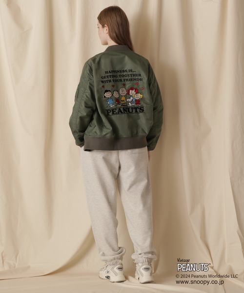 AVIREX（アヴィレックス）の「《PEANUTS×AVIREX》LIGHT MA-1 JACKET 